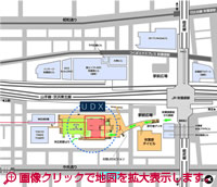 ＡＫＩＢＡ＿ＳＱＵＡＲＥ（秋葉原ＵＤＸ２Ｆ）地図